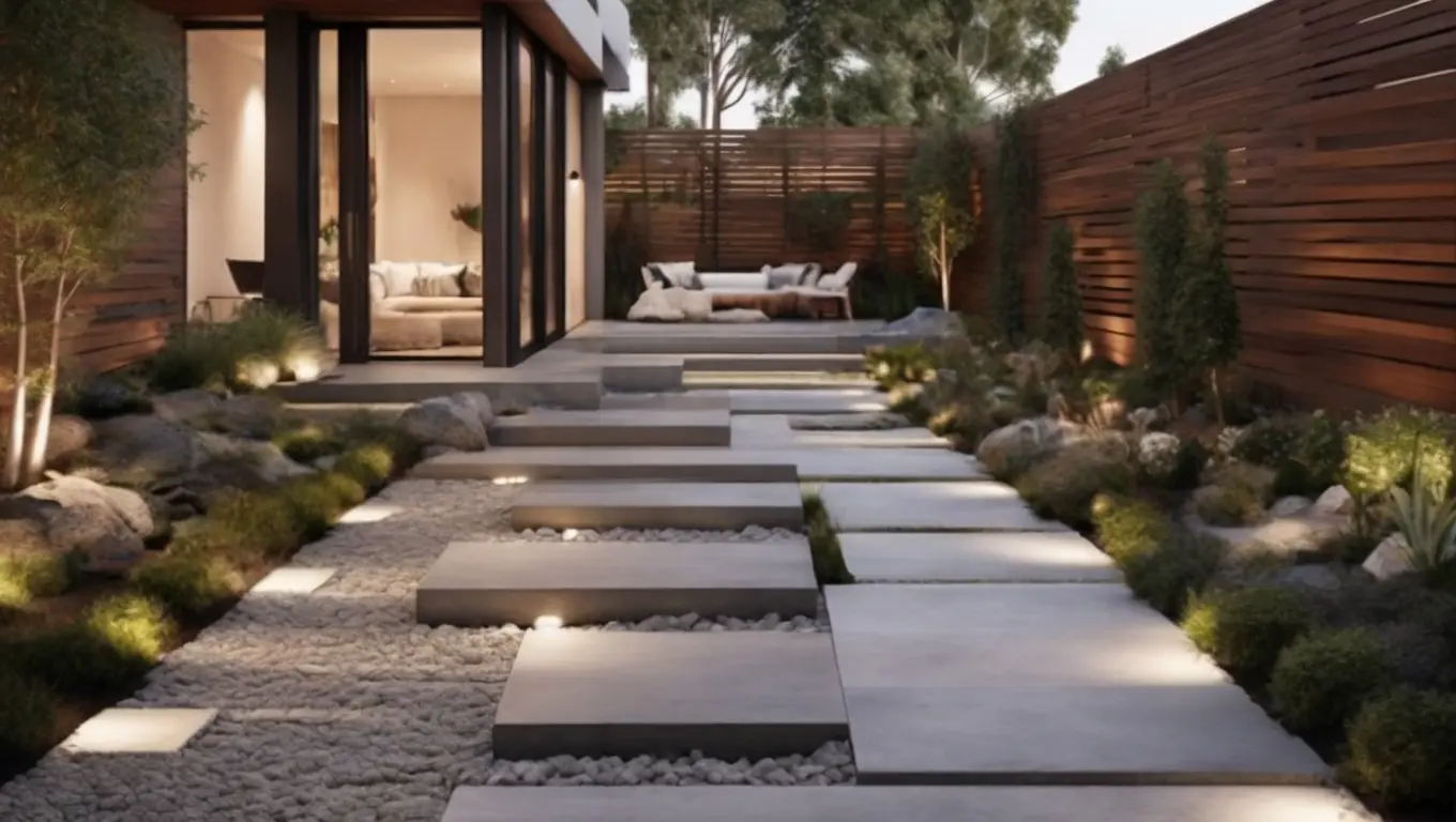 Modern Patio Designs Using Concrete Pavers